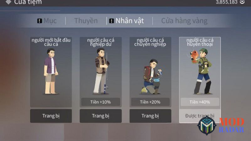 Fishing Life Sở Hữu C&aacute;c Nh&acirc;n Vật Mới