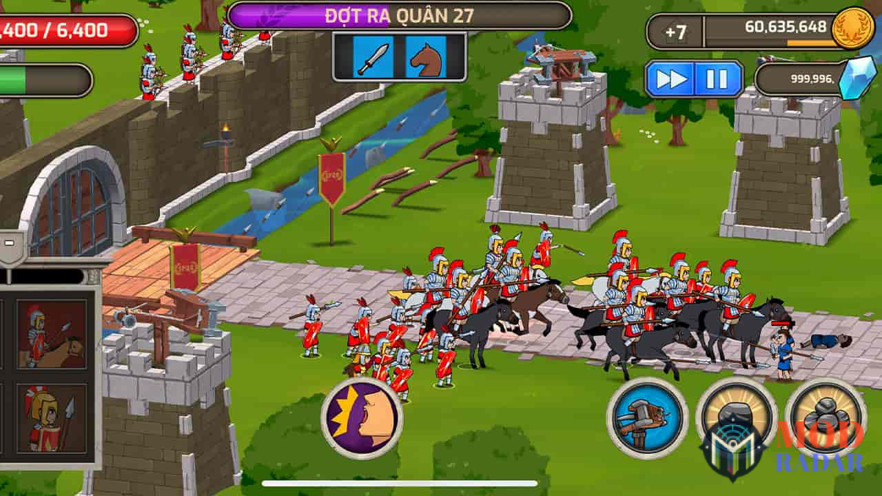 Gameplay của Hack Grow Empire Rome