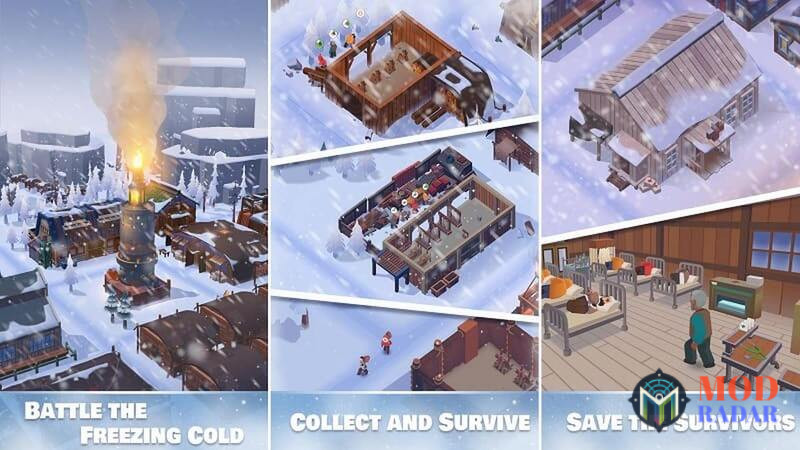 Gameplay thú vị và hấp dẫn của Frozen City Hack Apk