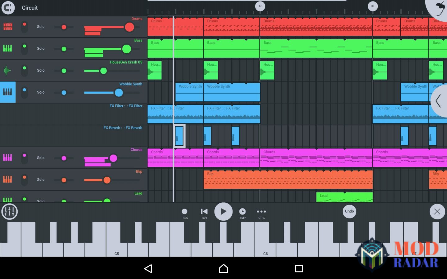 Giao diện thân thiện của FL Studio Mobile APK