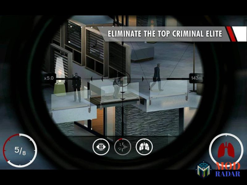 H&oacute;a Th&acirc;n Th&agrave;nh S&aacute;t Thủ Huyền Thoại Agent 47 Trong Hitman Sniper Apk