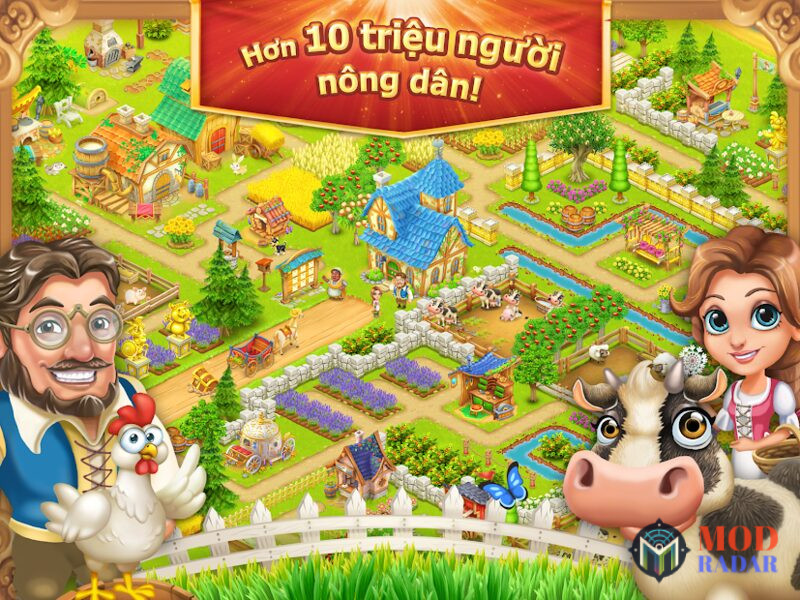 Hướng dẫn tải Làng Trang Trại Village & Farm Mod Apk