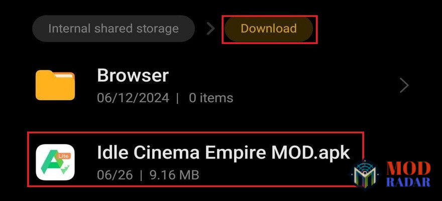 instal idle cinema empire mod apk