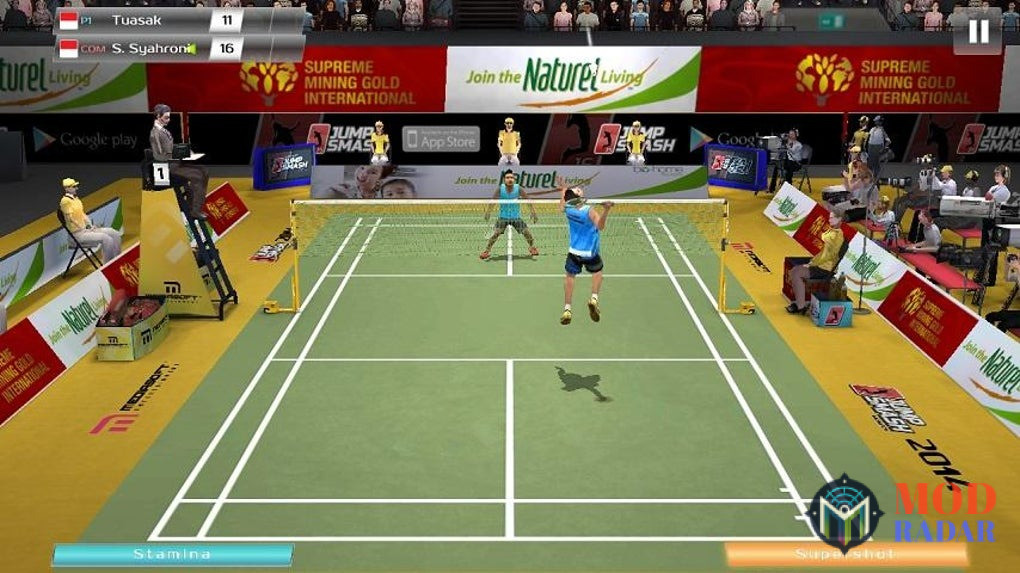 Nâng cấp kỹ năng  trong hack Badminton League