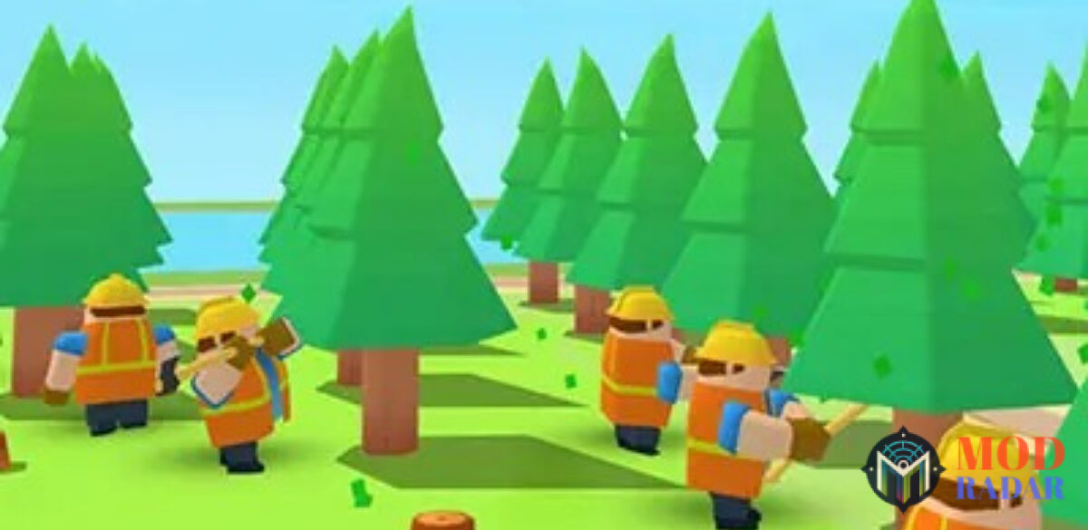 pekerja tebang kayu di Lumber Inc Mod Apk