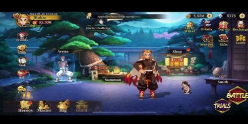 Đồ họa và nhân vật được thiết kế bắt mắt trong Rage Of Demon King Apk