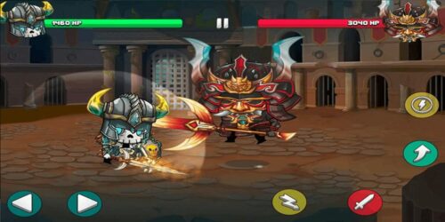 Đánh bại Boss cao cấp trong Tiny Gladiators Hack để nhận nhiều vật phẩm hấp dẫn