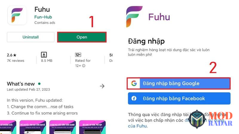 Tạo tài khoản Fuhu App