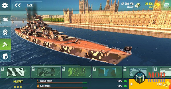 Tính năng tuỳ chỉnh của phiên bản Hack Battle Of Warships