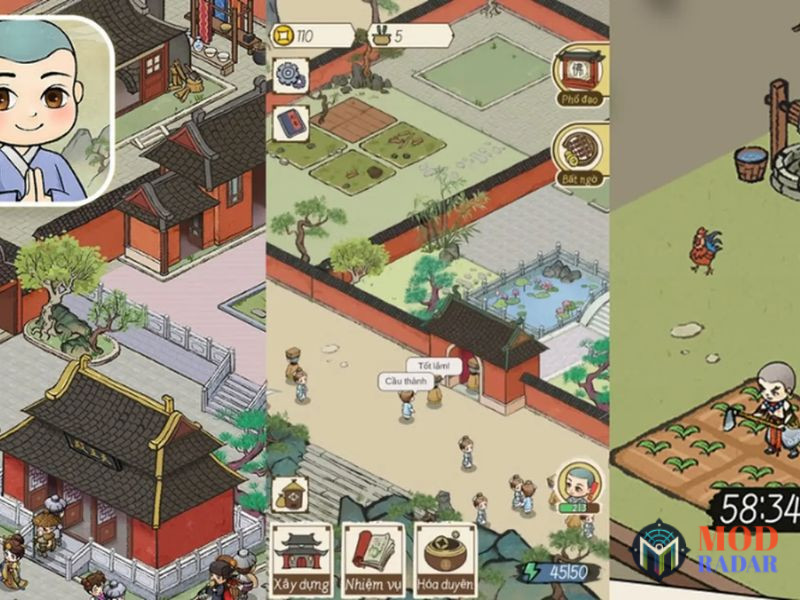 xay dung va nang cap kien truc chua chien trong tru tri online mod apk Tải Trụ Trì Online Mod APK (Vô Hạn Tiền, Xu) v1.2.2 Xây dựng và nâng cấp kiến trúc chùa chiền Trong Trụ Trì Online MOD APK