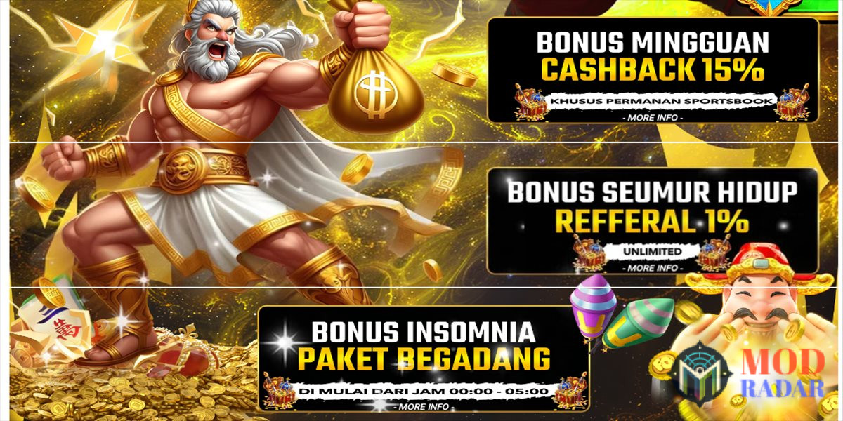 Bonus Mingguan Referral Insomnia Pena Slot