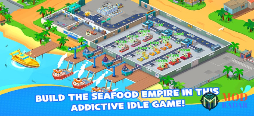 Contoh Pabrik di Seafood Inc Mod Apk