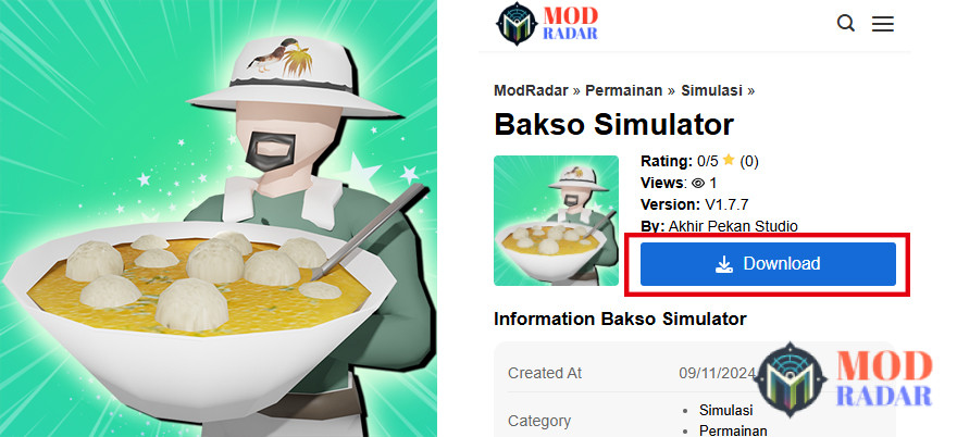 Download Bakso Simulator Mod Apk