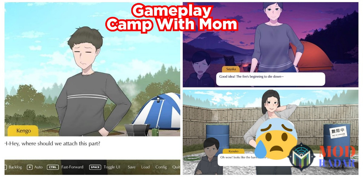 Gameplay Camp With Mom Mod APK