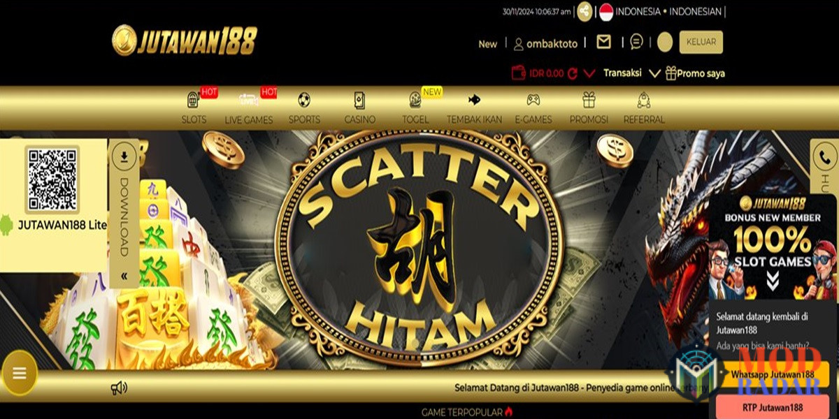 Jutawan188 Scatter Hitam