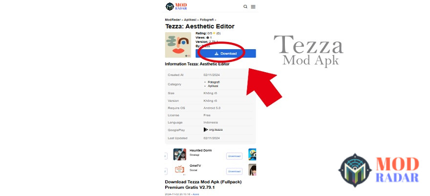 Langsung aja yuk download Tezza Mod Apk