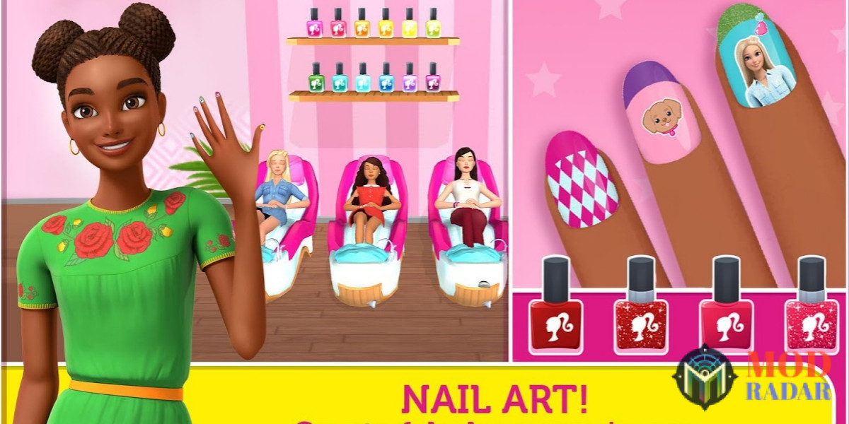 Nail Art di Barbie Dreamhouse Mod Apk