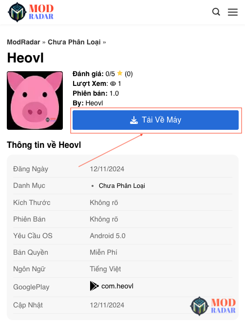 Tải xuống ứng dụng Heovl