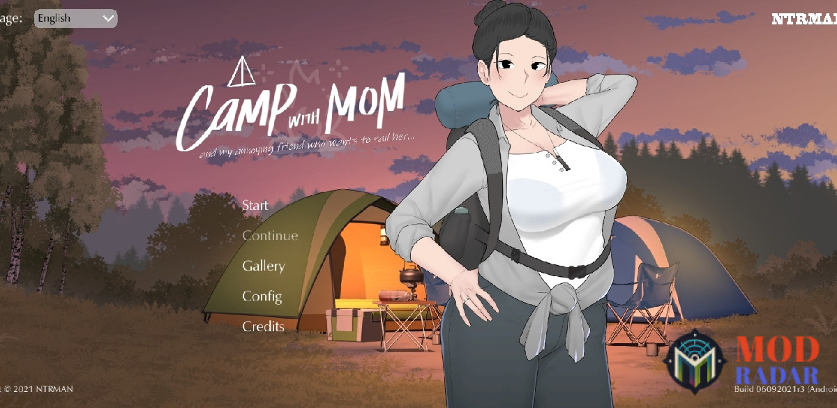 Tampilan Awal Camp With Mom Mod APK