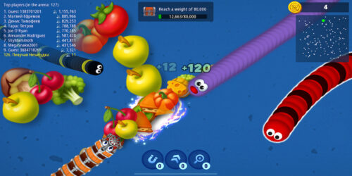 Worms Zone Mod APK Banner 3