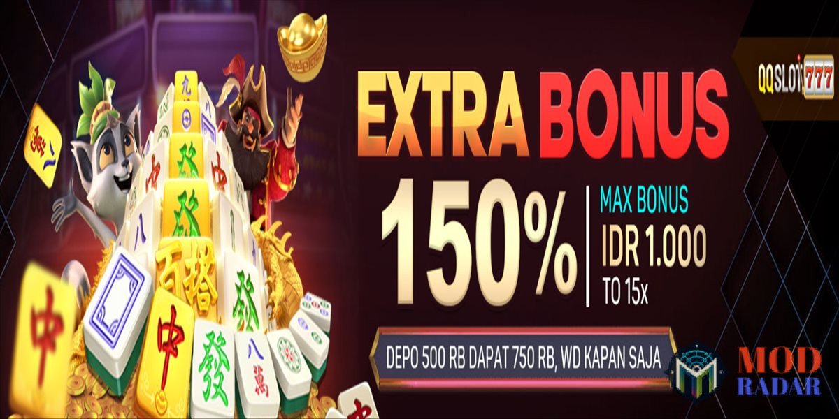 Xtra Bonus 150% QQSlot777