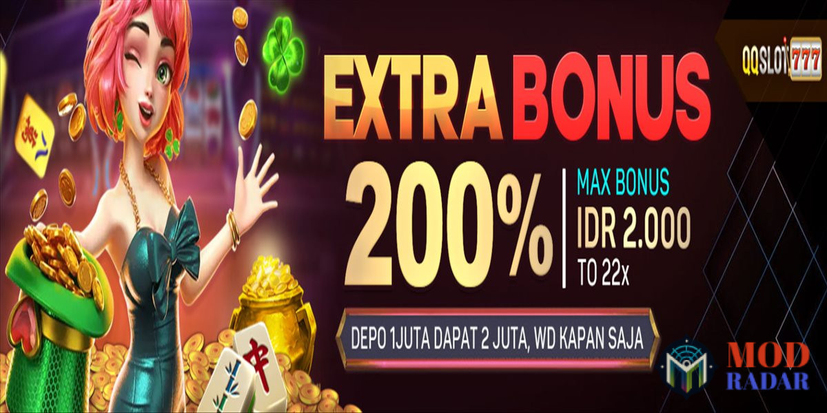 Xtra Bonus 200% QQSlot777