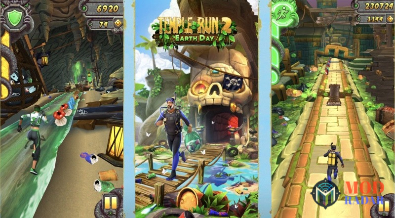 Lối chơi đơn giản của Temple Run 2 hack