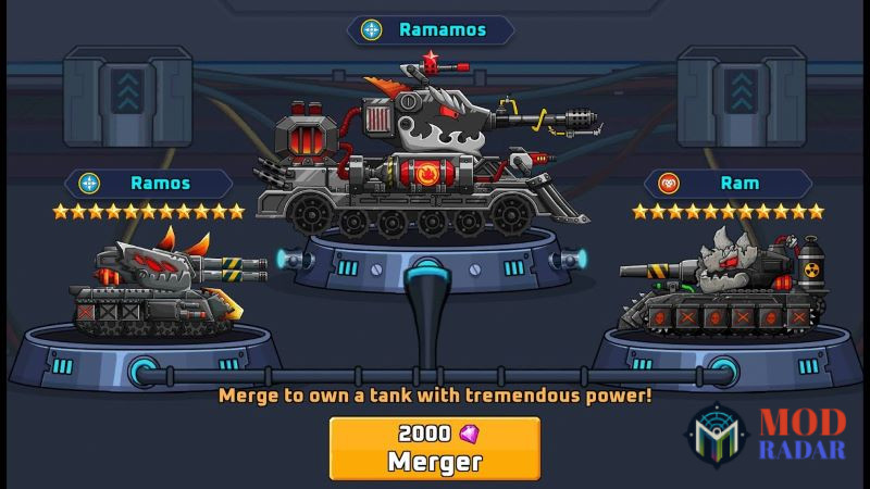 Nâng cấp tối đa cho các linh kiện trong Tank Arena Steel Battle hack