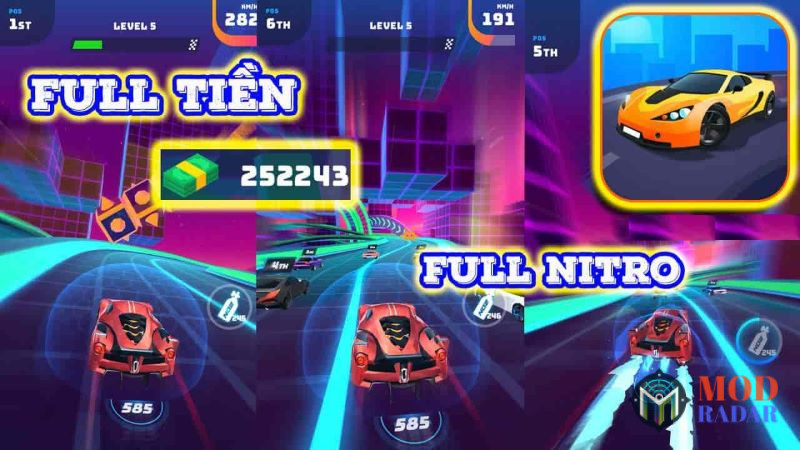 Race Master Hack Full tiền, Full nitro