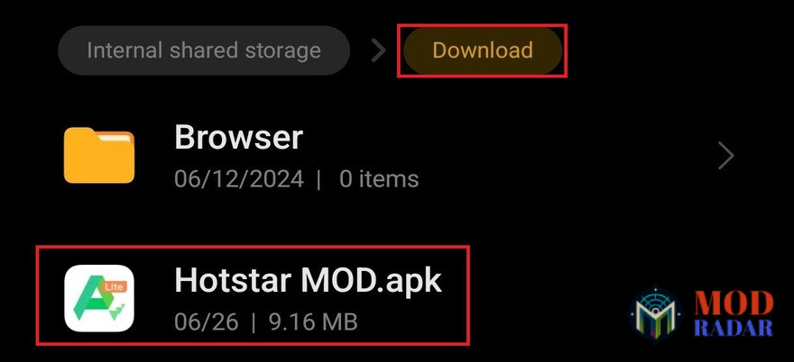 Hotstar Mod APK Install