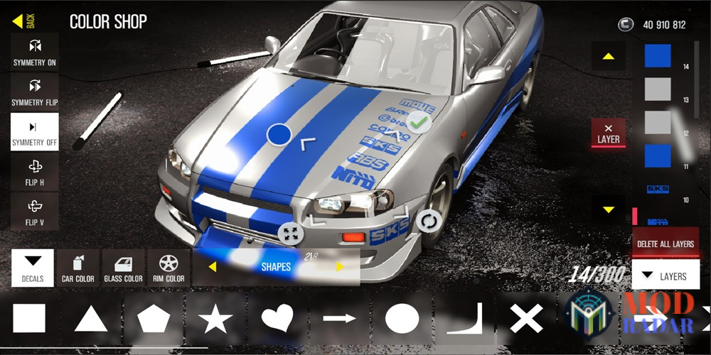 NISSAN GTR in Drive Zone Online Mod APK