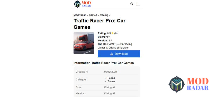 Traffic Racer Pro Mod APK Download