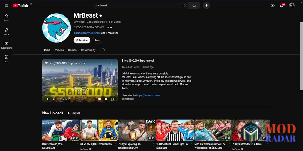 Youtube Premium Mod APK MrBeast