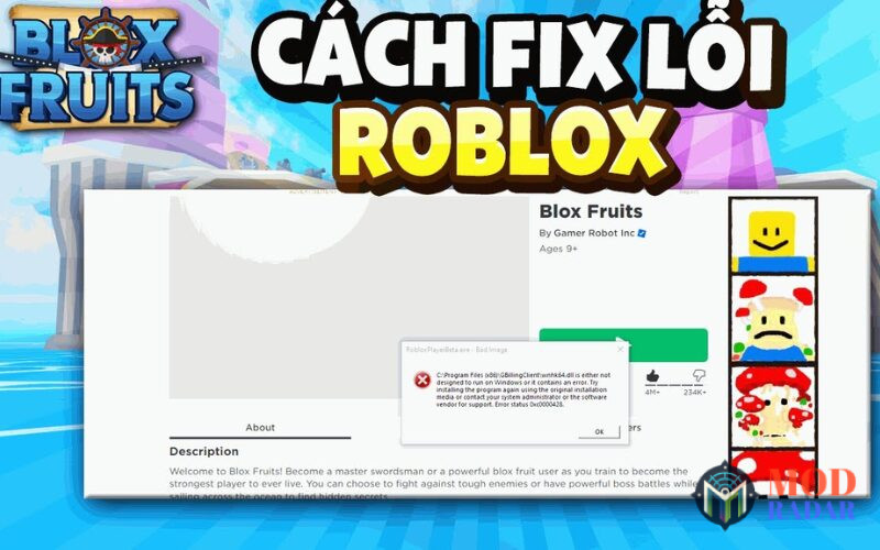 Các nguyên nhân gây lỗi không vào được  Roblox trên PC