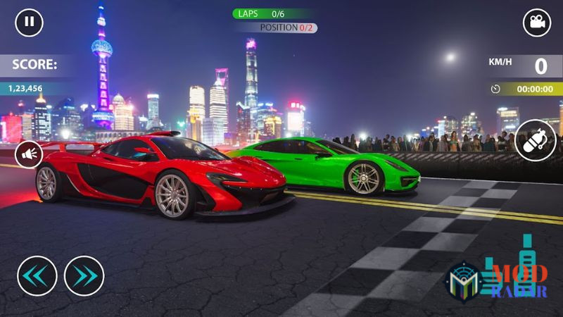 Cảm Gi&aacute;c L&aacute;i Xe Mượt M&agrave; Với Vật L&yacute; Ch&acirc;n Thực Trong CarX Street APK 
 