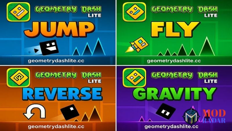 Độ Kh&oacute; Cao Thử Th&aacute;ch Sự Ki&ecirc;n Nhẫn Của Người Chơi Trong Hack Geometry Dash Lite