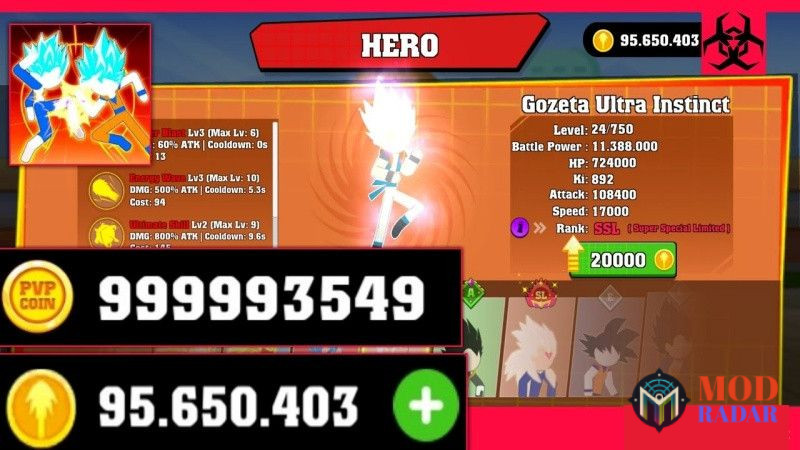 Một Số T&iacute;nh Năng N&acirc;ng Cao Tại Bản Hack Chiến Binh Rồng Huyền Thoại