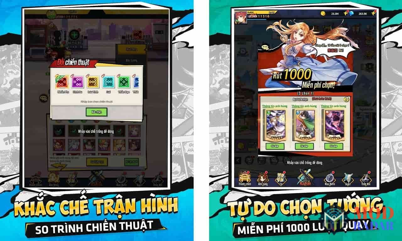 hack hoc vien ba vuong 03 1 Tải Hack Học Viện Bá Vương Apk (Mod Vô Hạn Tiền) APK V2.2060.1 Lối Chơi Chiến Thuật Sáng Tạo và Đầy Thử Thách