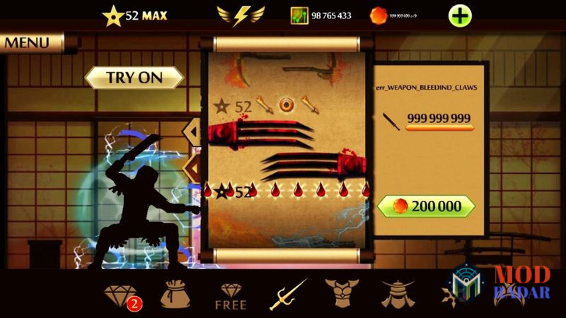 Cốt Truyện Liền Mạch Với Nhiều T&igrave;nh Tiết Cuốn H&uacute;t Trong Shadow Fight 2 MOD APK 
