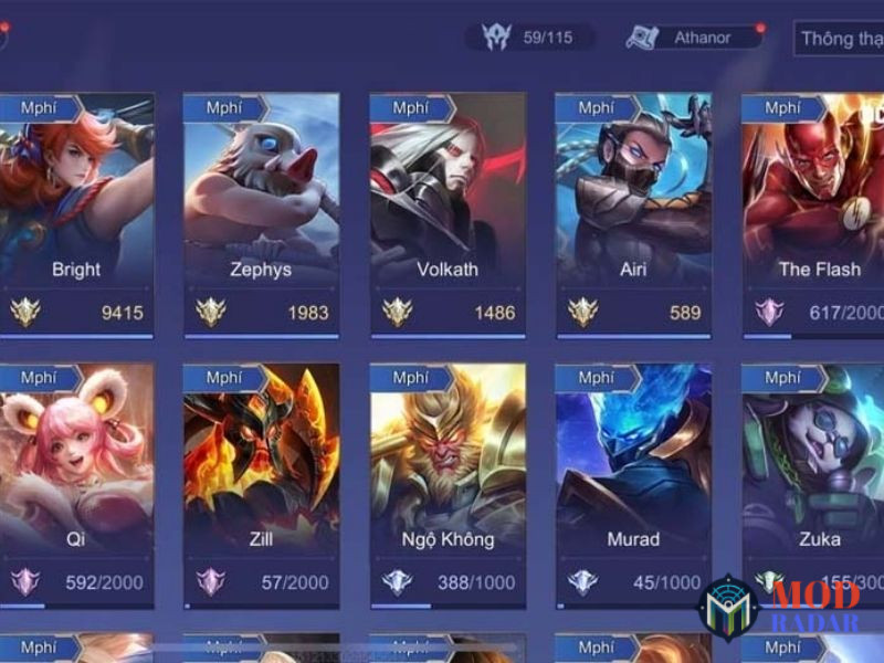 lien quan may chu thu nghiem apk 3 Tải Liên Quân Máy Chủ Thử Nghiệm Apk v1.55.1.1 Hệ Thống Tướng Và Kỹ Năng Đồ Sộ Trong Liên Quân Máy Chủ Thử Nghiệm Apk