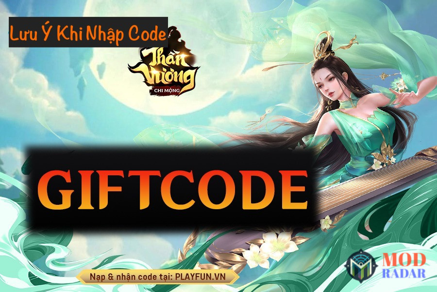 Những lưu ý khi nhập code Thần Vương Chi Mộng