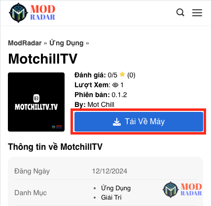 Tải xuống MotchillTV App