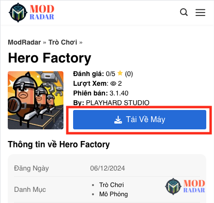 Tải xuống Hack Hero Factory