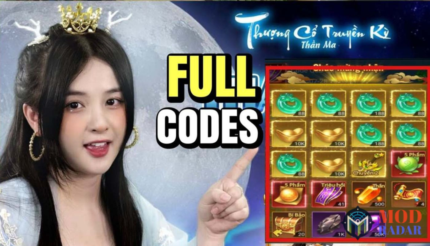 Code Thượng Cổ Truyền Kỳ trong game