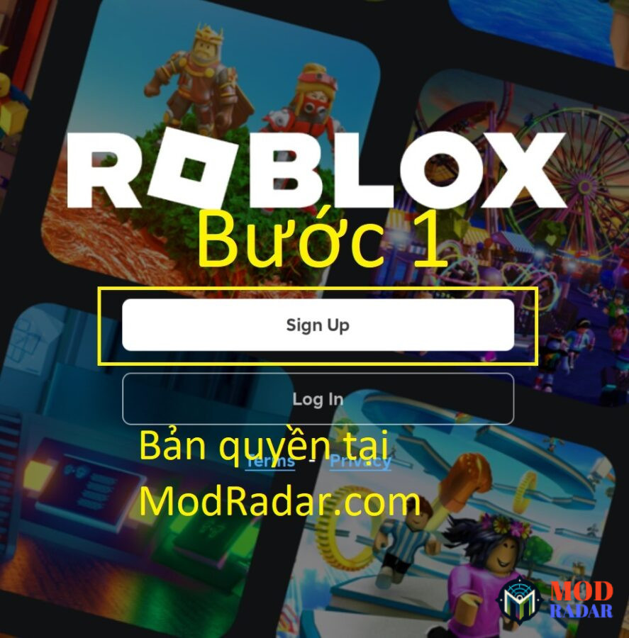 Bước 1: Tạo Tài khoản Roblox