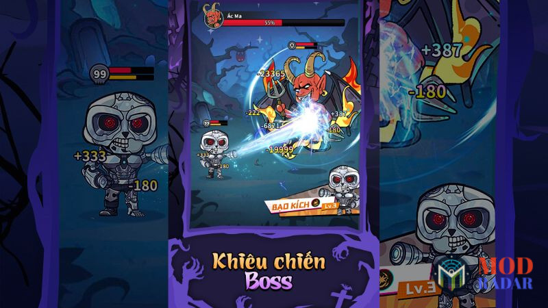 bo xuong nho doi dau voi dan boss khong lo day thu thach Tải Hack Bộ Xương Nhỏ Mod APK (Full Tiền, Ngọc, God Mode) v1.0.3208 Bộ Xương Nhỏ Đối đầu với dàn Boss khổng lồ đầy thử thách