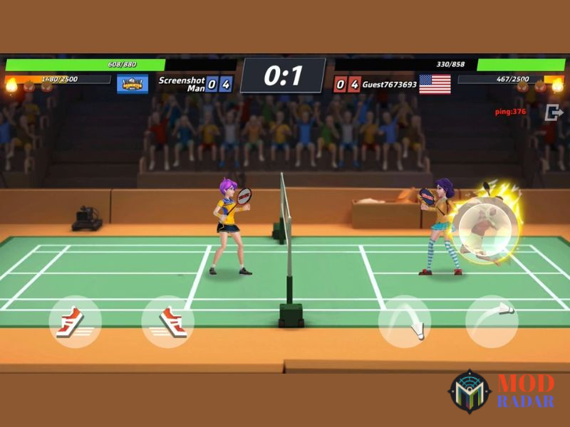 Đối Đầu AI Th&ocirc;ng Minh V&agrave; PvP Online Hấp Dẫn Trong Badminton Blitz APK&nbsp;