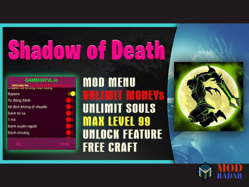 C&aacute;c Đặc Quyền Vượt Trội Trong Bản Shadow Of Death Hack&nbsp;