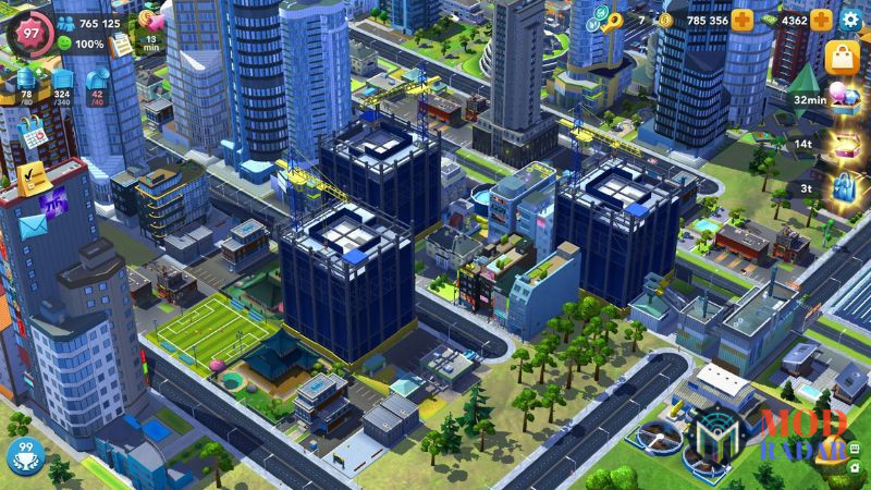 X&acirc;y Dựng Th&agrave;nh Phố Từ Con Số 0&nbsp;Trong Simcity Buildit MOD APK 