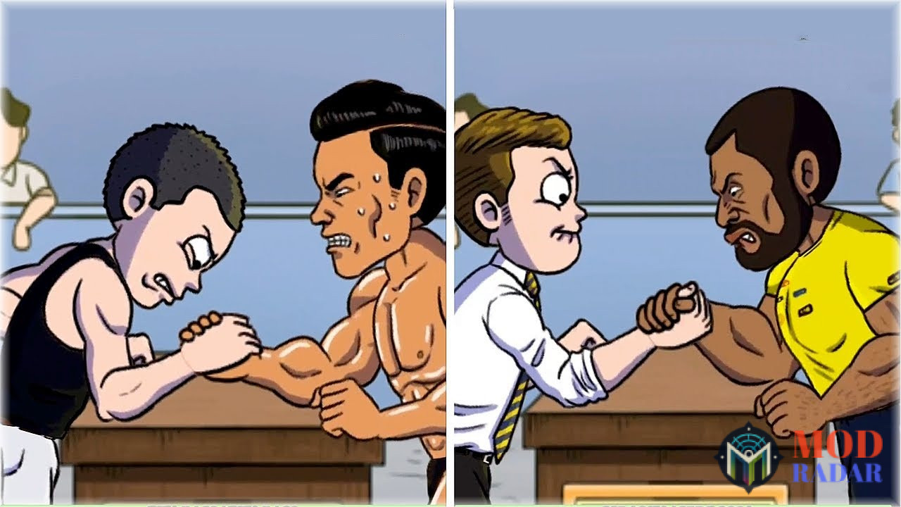 Hack Arm Wrestling Clicker là tựa game mô phỏng những trận đấu vật tay đầy kịch tính